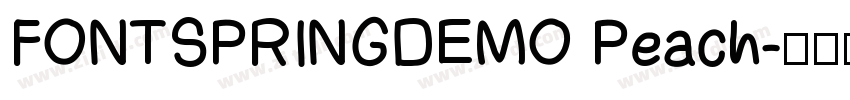 FONTSPRINGDEMO Peach字体转换